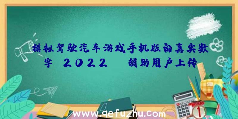 模拟驾驶汽车游戏手机版的真实数字